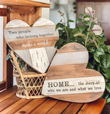Naturally Yours Heart Shaped Wall Plaque