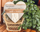 Naturally Yours Heart Shaped Wall Plaque